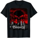 Marvel The Punisher Skyline Cityscape Skull Camiseta