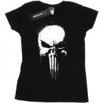 Camisetas negras de algodón de algodón  El Castigador tallas grandes talla XXL para mujer 