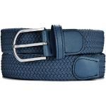 Cinturones elásticos azul marino de poliester rebajados largo 110 para mujer 