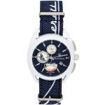 Relojes azul marino de acrílico de pulsera con logo Maserati para hombre 
