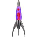 Mathmos lámpara de lava Telstar Rocket - Violeta/Rojo