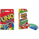 Mattel Games Uno Classic (W2087) y Skip-Bo (52370)