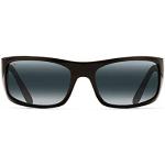 Maui Jim PEAHI Gafas, Gloss Black, 65/19/120 Unisex Adultos