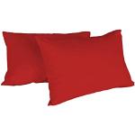 Fundas rojas de algodón de almohada 