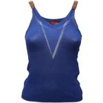 Camisetas azul marino de algodón de algodón  MAX MARA talla L para mujer 