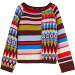 Jerséis multicolor de lana de punto rebajados con cuello redondo Clásico de punto MAX MARA talla M para mujer 