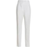 Pantalones clásicos blancos de algodón rebajados MAX MARA talla S para mujer 
