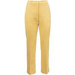Max Mara Weekend, Pantalones Slim-Fit de Jersey Yellow, Mujer, Talla: L