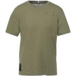 Camisetas verde militar de poliester de manga corta manga corta con cuello redondo militares con logo Alexander McQueen McQ talla XXS para hombre 