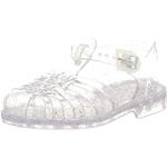 Méduse - Sandalias de plástico para niña, diseño con purpurina, color plateado, plateado (plata), 38