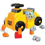 Mega Bloks Cat Excavadora Construye y Juega - Juguete de Construcción - Volante Giratorio - Asiento con Tapa - 10 Bloques - Regalo para Niños 1-3 Años, HDJ29