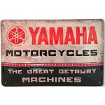 Mehr Relief-Schilder hier... Cartel de chapa retro para los amantes de Yamaha, 30 x 20 cm, multicolor