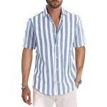 Camisas blancas a rayas de verano marineras con rayas talla L para hombre 