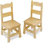 Conjuntos de 2 sillas marrones de madera industriales 