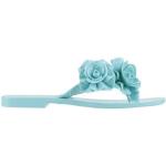 Sandalias planas azules de goma floreadas Melissa talla 36 para mujer 
