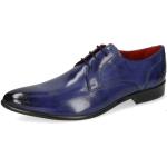 Zapatos azules de piel con cordones rebajados con cordones de punta puntiaguda formales Melvin & Hamilton talla 43 para hombre 