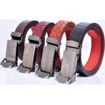 Cinturones rojos de cuero de cuero  largo 105 para hombre 