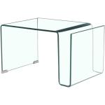 Mesas transparentes de vidrio de cristal  Sm 