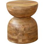 Mesas auxiliares de madera minimalista 35 cm de diámetro 