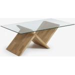 Mesas de madera maciza de cristal  rebajadas modernas 