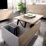 Mesas auxiliares blancas de madera modernas de materiales sostenibles 