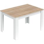 Mesas extensibles blancas de madera extensibles de materiales sostenibles 