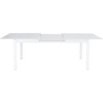 Mesa de jardín extensible aluminio naterial odyssea ii blanca 180/240x75x100 cm