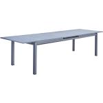 Mesa de jardín extensible de aluminio naterial odyssea gris 256/320x76x100 cm