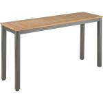 Mesa de jardín naterial oris fix de aluminio/madera de 137x74x43 cm