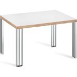 Mesas rectangulares blancas de madera 