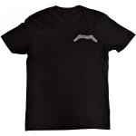 Camisetas negras de algodón de manga corta Metallica tallas grandes manga corta con cuello redondo con logo talla XXL para mujer 