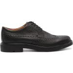 Zapatos negros de goma con puntera redonda rebajados con tacón cuadrado con cordones formales con logo Ecco talla 45 para hombre 