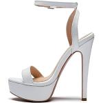 Zapatos blancos de sintético con plataforma informales talla 44 para mujer 