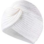 Bufandas blancas de mohair de lana  étnicas de punto talla L para mujer 