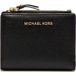 Billetera negras de cuero rebajadas Michael Kors para mujer 