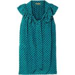 Tops azules de seda sin mangas con cuello redondo con lunares Michael Kors Collection talla XXS para mujer 