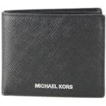 Billetera negras de cuero plegables Michael Kors Billfold para hombre 