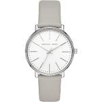 Relojes blancos de acero inoxidable de pulsera rebajados impermeables Michael Kors para mujer 
