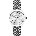 Relojes blancos de acero inoxidable de pulsera impermeables con logo Michael Kors para mujer 