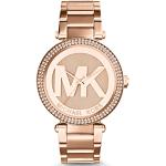 Relojes dorados de pulsera impermeables Michael Kors para mujer 