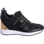 Sneakers negros de goma sin cordones rebajados informales Michael Kors talla 36 para mujer 