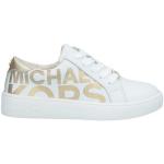 Zapatillas blancas de goma de piel rebajadas con logo Michael Kors by Michael talla 32 infantiles 