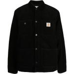 Camisas negras de algodón de manga larga rebajadas manga larga con logo Carhartt Michigan talla L para hombre 