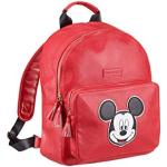 Mochilas escolares rojas Disney Mickey Mouse oficinas acolchadas infantiles 