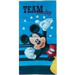 Toallas azules celeste de terciopelo de playa La casa de Mickey Mouse Mickey Mouse 70x140 