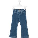 Jeans azules de algodón corte recto infantiles rebajados trenzados Mini Rodini con trenzado 8 años de materiales sostenibles 