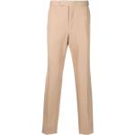 Pantalones beige de algodón de lino ancho W48 informales Ermenegildo Zegna para hombre 