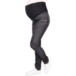Pantalones premamá negros talla XXL para mujer 