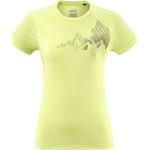 Camisetas deportivas verdes de poliester rebajadas con cuello redondo transpirables Millet talla L de materiales sostenibles para mujer 
