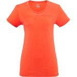 Camisetas deportivas naranja de poliester rebajadas Millet talla L de materiales sostenibles para mujer 